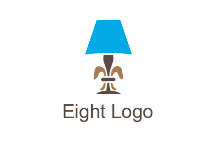 abstract lamp logo
