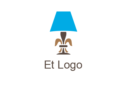 abstract lamp logo