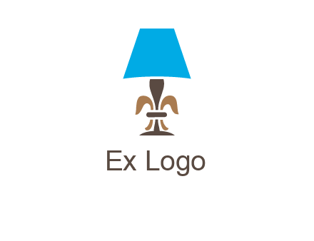 abstract lamp logo