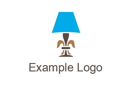 abstract lamp logo