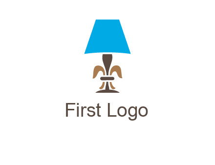 abstract lamp logo