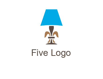abstract lamp logo