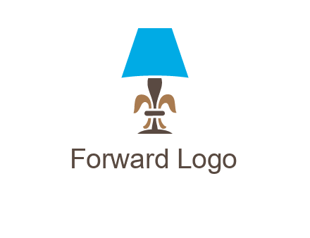 abstract lamp logo