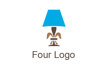 abstract lamp logo
