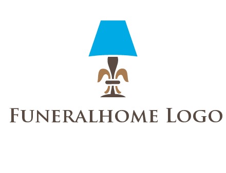 abstract lamp logo