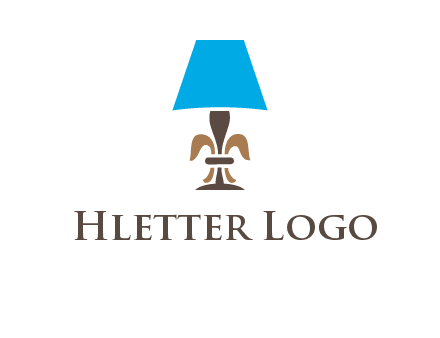 abstract lamp logo