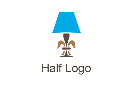 abstract lamp logo
