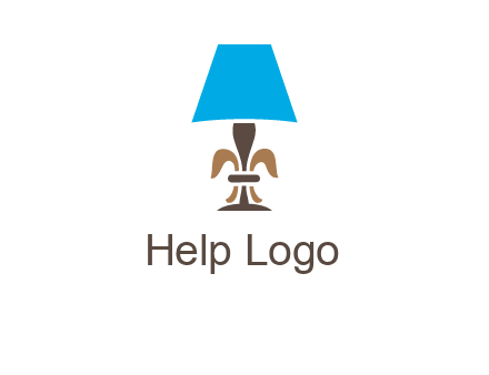 abstract lamp logo