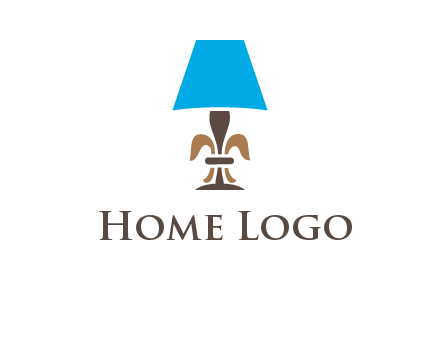 abstract lamp logo
