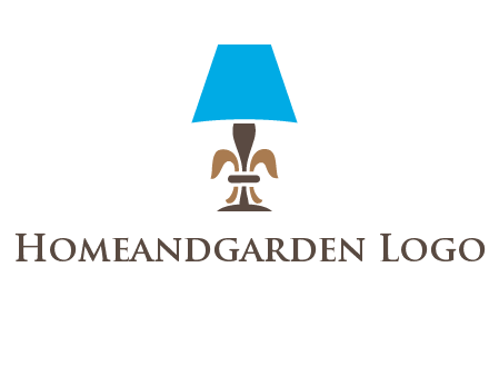 abstract lamp logo