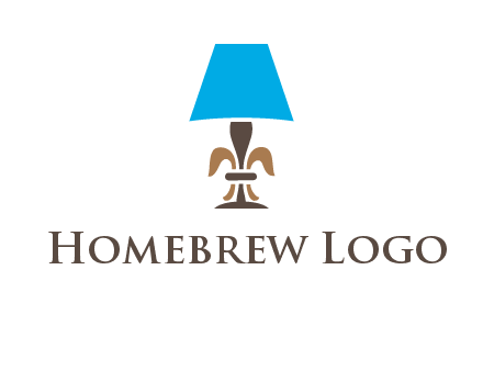 abstract lamp logo