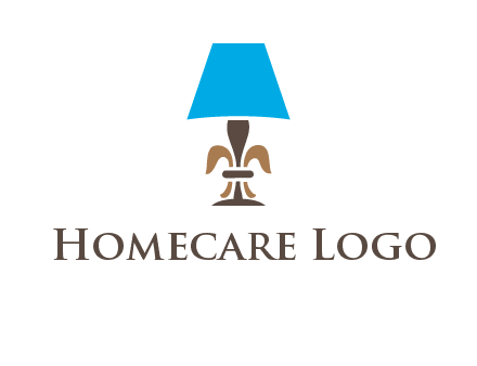 abstract lamp logo