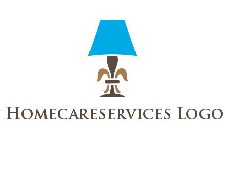 abstract lamp logo