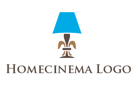 abstract lamp logo