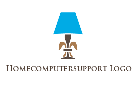 abstract lamp logo