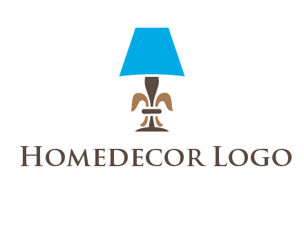 abstract lamp logo