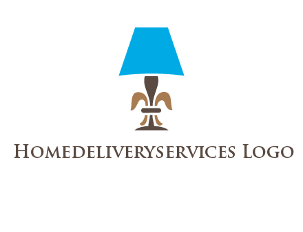 abstract lamp logo
