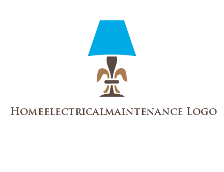abstract lamp logo