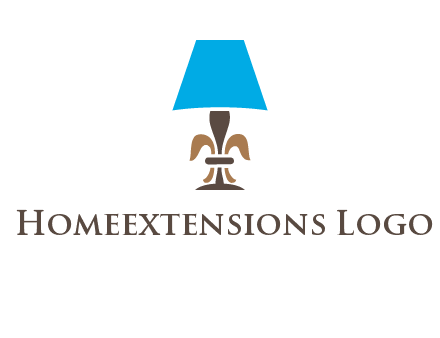 abstract lamp logo
