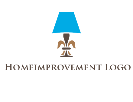 abstract lamp logo