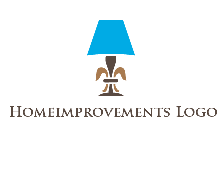 abstract lamp logo
