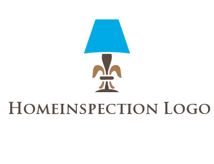 abstract lamp logo
