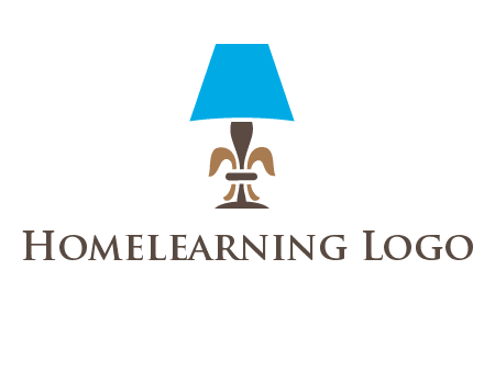 abstract lamp logo