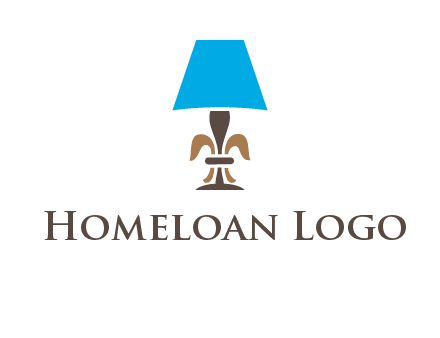abstract lamp logo