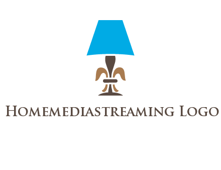 abstract lamp logo