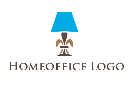 abstract lamp logo