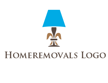 abstract lamp logo