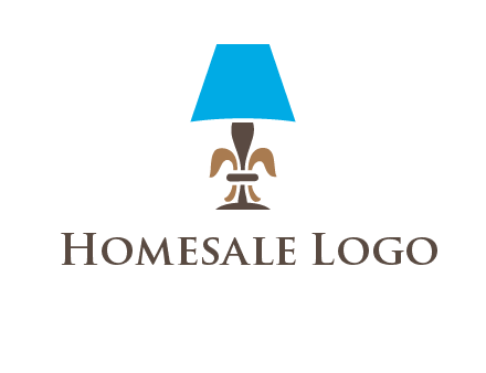 abstract lamp logo