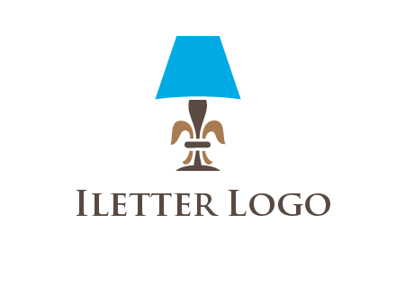 abstract lamp logo