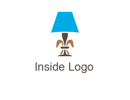 abstract lamp logo