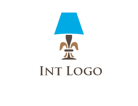 abstract lamp logo