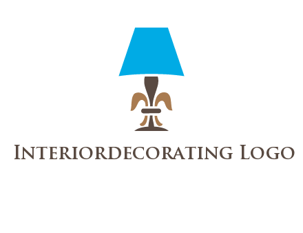 abstract lamp logo