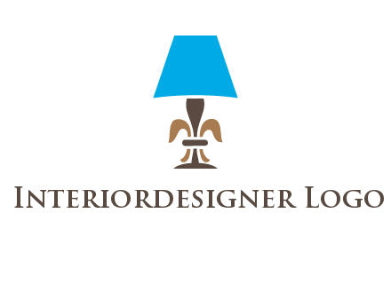 abstract lamp logo