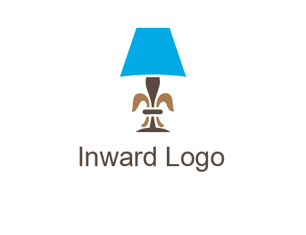 abstract lamp logo