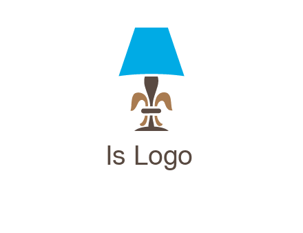 abstract lamp logo