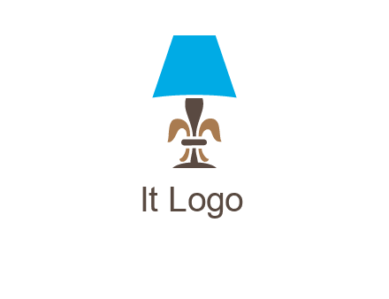 abstract lamp logo