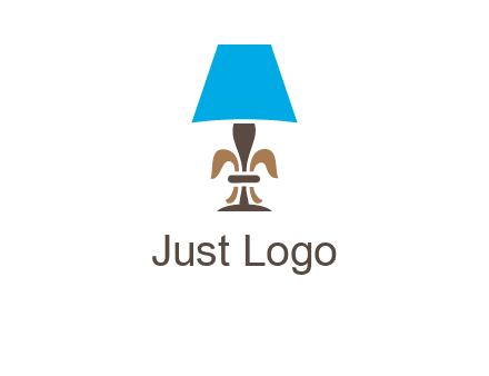 abstract lamp logo