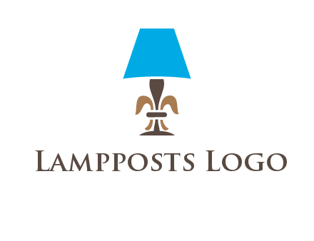 abstract lamp logo