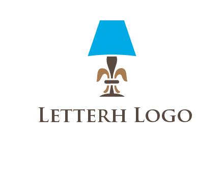 abstract lamp logo