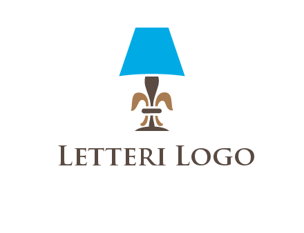 abstract lamp logo