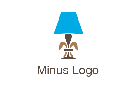abstract lamp logo