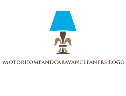 abstract lamp logo