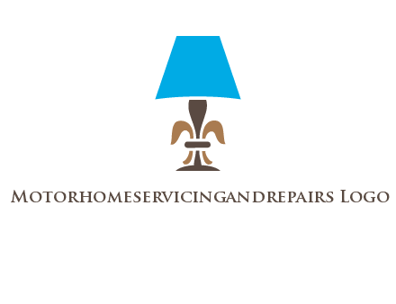 abstract lamp logo