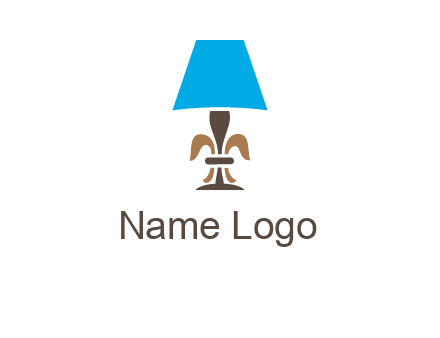 abstract lamp logo