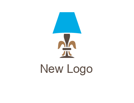 abstract lamp logo