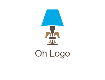 abstract lamp logo